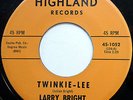 LARRY BRIGHT 45 Twinkie Lee / Should I ROCKABILLY Doo Wop R&B Rocker 1964 e331