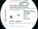 THE MAIN INGREDIENT CUBA GOODING Party People RCA PROMO WLP DISCO 12