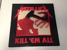 METALLICA KILL 'EM ALL Original Megaforce vinyl LP / gray label  / lyrics sleeve