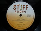 Yello I Love You New Zealand ONLY STIFF LABEL 45 WEA Company Sleeve