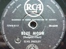 Elvis Presley NEW ZEALAND 78 Blue Moon Black / Silver RCA Label