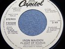 Promo - Iron Maiden - 7'' - Flight Of Icarus - USA - Capitol PB-5248 white label