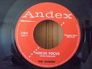 ROCKABILLY 45 RPM THE RAIDERS  - HOCUS POCUS - ANDEX - RARE REPRO REISSUE L K 