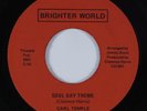 Funk Soul 45 CARL TEMPLE Soul Day Theme BRIGHER WORLD NM HEAR