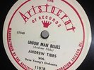 Andrew Tibbs Bilbo Is Dead / Union 78 Aristocrat 1101 BLUES Dave Young Shellac