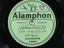 78 RPM --Om Kalsoum, Alamphon 5290-1 / /5291-2, E / E-  World - Arabic