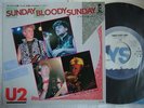PROMO LABEL / U2 SUNDAY BLOODY SUNDAY / 7INCH 45RPM MINT VINYL