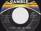 Northern Soul - Frank Beverly - If That's What you wanted - original US Gamble