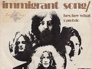 LED ZEPPELIN Immigrant Song PICTURE SLEEVE 45 record + juke box strip RARE