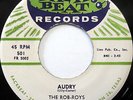 THE ROB ROYS 45 Audry / Tell Me Why BACK BEAT label DOO WOP cc1284