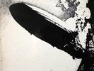 LED ZEPPELIN GENUINE 1969 UK PRESS  TURQUOISE TEXT SUPERHYPE   A//1 & B//1   VG
