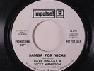 DAVE MACKAY & VICKY HAMILTON: Samba For Vicky / See You Later 45 (dj) Jazz