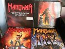 MANOWAR 4 VINYLS : FIGHTING THE WORLD, KINGS OF METAL, LOUDER,  TRIUMPH STEEL