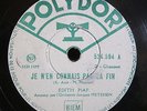 78 RPM EDITH PIAF Je n'en connais pas la fin POLYDOR 524.594