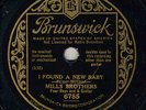 127e.  Mills Brothers - I Found a New Baby & Jungle Fever - Brunswick 6785