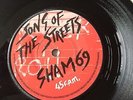 SHAM 69 - SONG OF THE STREETS - RARE 1977 ONE SIDED 7