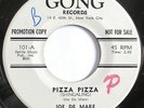 * JOE De MARE Pizza Shingaling/10 Minutes BOOGALOO LATIN SOUL Gong Promo 45 HEAR