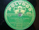 MOME PIAF ( EDITH PIAF ) - J'entends la sirène - 78 rpm Polydor EX 