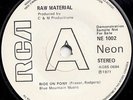 RAW MATERIAL  RIDE ON PONY  UK ORIG DEMO ISS  NON LP PROG ROCK THRILLER