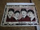 THE BEATLES VINTAGE 1960'S PURE IRISH LINEN TEA TOWEL EXCELLENT CONDITION