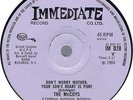 MCCOYS Don't Worry Mother Your Son's Heart.. (Immediate IM 028) UK 1966 45 VG++