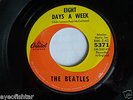THE BEATLES Eight Days A Week 1968 SUBSIDIARY SWIRL LABELS 45 & SLEEVE NM
