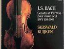 Kuijken Bach Sonatas and Partitas for Solo Violin / DHL 20401-03 3LP SIGNED