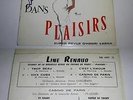 Disque vinyle 45t de Line Renaud dédicacé Revue Varna Casino de Paris Plaisirs