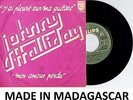 JOHNNY HALLYDAY J'AI PLEURE SUR MA GUITARE 45 TOURS VINYL ORIGINAL MADAGASCAR