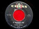 CHUCK BERRY IT WASN'T ME VG++  CHESS 1943 WELCOME BACK PRETTY BABY   R&B 45