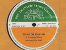 BBC TRANSCRIPTION Top Of The Pops 383 LP UK 1972 DAVID BOWIE STATUS QUO HOLLIES