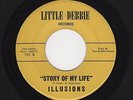 '64 Philly White Doowop ILLUSIONS Story Of My Life/Walking Boy VG+ HEAR BOTH