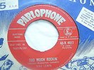 Tiny Lewis.      Too Much Rockin' / I Get Weak.       UK Parlophone R4617 (1959)
