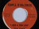 Northern Soul 45 EDDIE PARKER I Need A True Love TRIPLE B HEAR