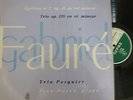 TRIO PASQUIER - JEAN DOYEN / FAURE  / ERATO LDE 3064
