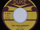 R&B Soul 45 MISS LAVELL Stop These Teardrops DUKE VG+ HEAR