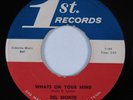R&B Blues Rocker Popcorn Soul 45 DEL MONTE Whats On Your Mind 1ST HEAR