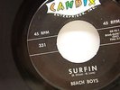 SUPER RARE BEACH BOYS ((1st PRESSING)) #331 CANDIX 45 RECORD SURFIN--NEAR MINT
