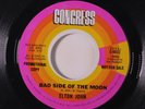 ELTON JOHN: Border Song / Bad Side Of The Moon 45 (dj, w/ company sleeve) rare