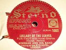 KINSMAN & His Band Lullaby of the Leaves 78 STERNO 1002