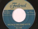 BILLY WARD & DOMINOES: These Foolish Things Remind Me Of You / Don't Leave Me T