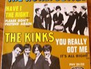 THE HONEYCOMBS + THE KINKS EP  YOU REALLY GOT ME / FRENCH PRESS 1965