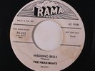 HEARTBEATS: Wedding Bells / I Won't Be The Fool Anymore 45 (dj, modest lbl stai