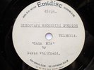 David Whitfield Cara Mia acetate Emidisc TX12H114 G 1954 one-sided acetate Cara