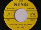 JEB STUART: I Don't Want To Leave You Darling / Soul Jerk It , Baby 45 (dj, clo