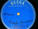 BILLY FURY MAYBE TOMORROW DECCA DEMO 45