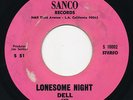 » Deep Soul 45 - DELL & THE SENSATIONS Lonesome Night SANCO Rare Sweet HEAR