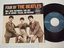 Four By The Beatles Capitol EPA-12121 45 RPM Extended Play Record and Sleeve