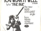 ROD STEWART--PROMO ONLY PICTURE SLEEVE + 45--(YOU WEAR IT WELL)--PS--PIC--SLV