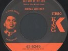 MARVA WHITNEY: Get Out Of My Life / Things Got To Get Better 45 Funk